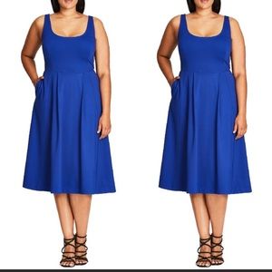 City Chic | Classic Longline Fit & Flare Dress